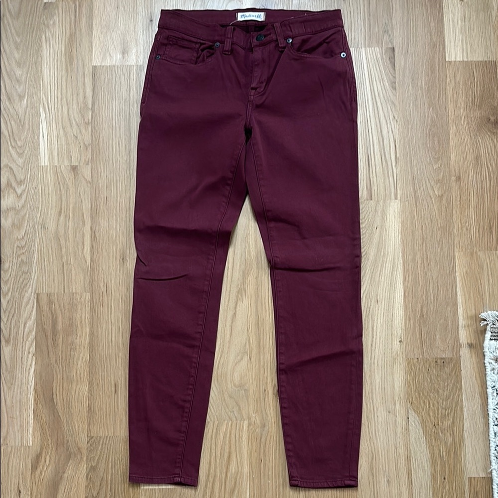 Women's Burgundy Jeans